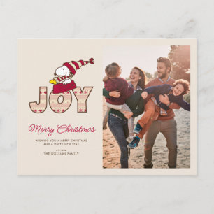 pinda's   Snoopy & Woodstock Joy Sled Ride Feestdagenkaart