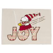 pinda's | Snoopy & Woodstock Joy Sled Ride Groot Cadeauzakje (Achterkant)