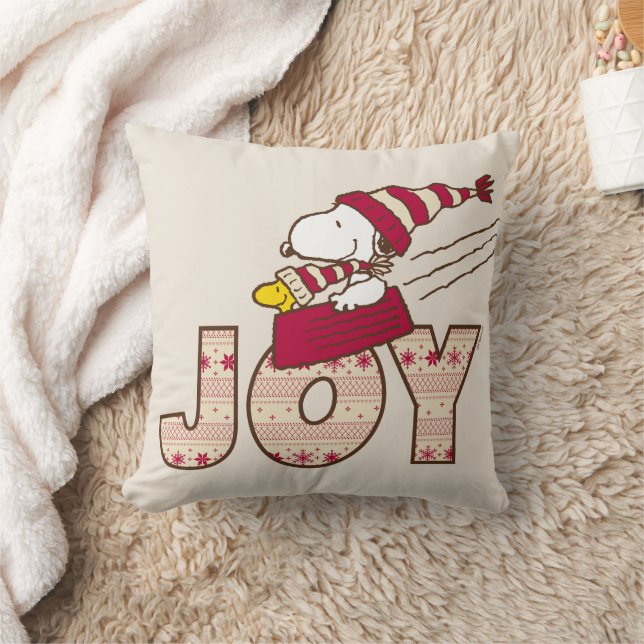 pinda's | Snoopy & Woodstock Joy Sled Ride Kussen (Deken)