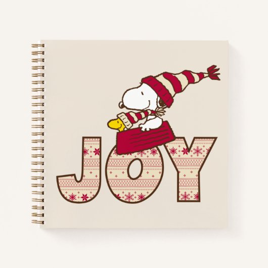 pinda's | Snoopy & Woodstock Joy Sled Ride Notitieboek (Voorkant)