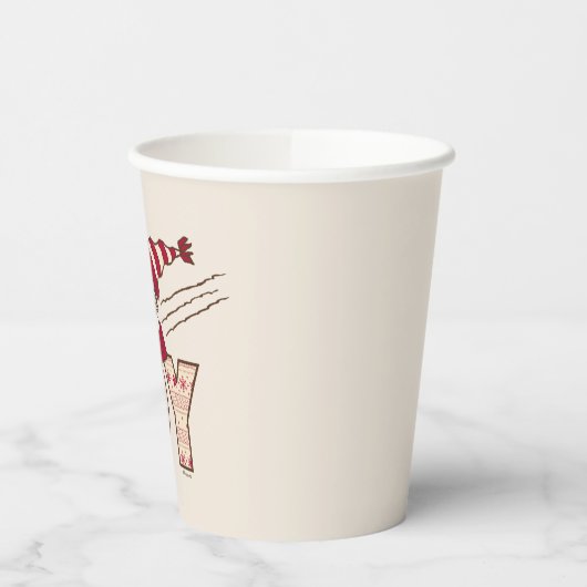 pinda's | Snoopy & Woodstock Joy Sled Ride Papieren Bekers (Links)