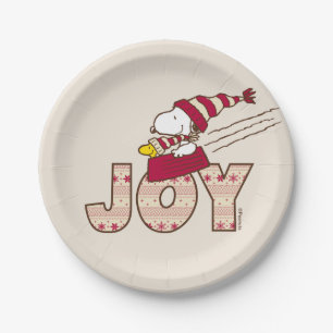 pinda's   Snoopy & Woodstock Joy Sled Ride Papieren Bordje
