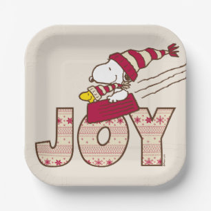 pinda's   Snoopy & Woodstock Joy Sled Ride Papieren Bordje
