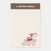 pinda's | Snoopy & Woodstock Joy Sled Ride Post-it® Notes (Voorkant)