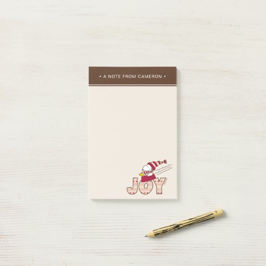 pinda's | Snoopy & Woodstock Joy Sled Ride Post-it® Notes (Op bureau)