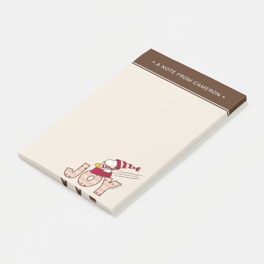 pinda's | Snoopy & Woodstock Joy Sled Ride Post-it® Notes (Schuin)