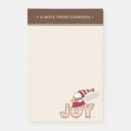 pinda's | Snoopy & Woodstock Joy Sled Ride Post-it® Notes (Voorkant)