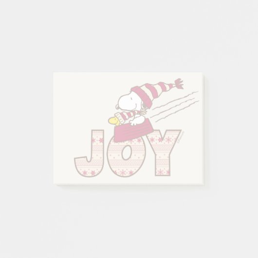 pinda's | Snoopy & Woodstock Joy Sled Ride Post-it® Notes (Voorkant)