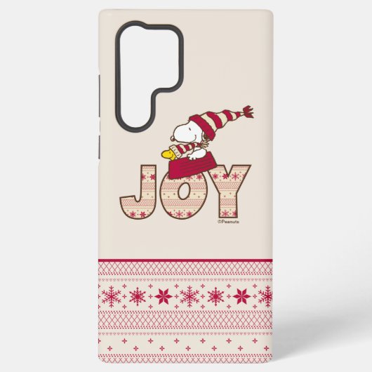 pinda's | Snoopy & Woodstock Joy Sled Ride Samsung Galaxy Hoesje (Achterkant)