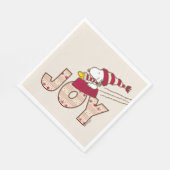 pinda's | Snoopy & Woodstock Joy Sled Ride Servet (Hoek)