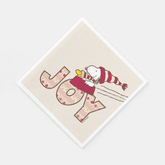 pinda's | Snoopy & Woodstock Joy Sled Ride Servet (Hoek)
