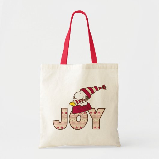 pinda's | Snoopy & Woodstock Joy Sled Ride Tote Bag (Voorkant)