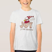 pinda's | Snoopy & Woodstock Joy Sled Ride Tri-Blend Shirt (Voorkant)