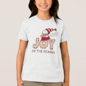 pinda's | Snoopy & Woodstock Joy Sled Ride Tri-Blend Shirt (Voorkant)