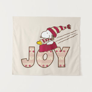 pinda's   Snoopy & Woodstock Joy Sled Ride Wandkleed