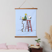 pinda's | Snoopy & Woodstock - kerstboom Hangend Wandkleed (Slaapkamer)