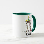 pinda's | Snoopy & Woodstock - kerstboom Mok (Voorkant rechts)