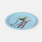 pinda's | Snoopy & Woodstock - kerstboom Papieren Bordje (Gekanteld)