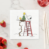 pinda's | Snoopy & Woodstock - kerstboom Servet (Insitu)