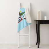 pinda's | Snoopy & Woodstock - kerstboom Sherpa Deken (In situ)