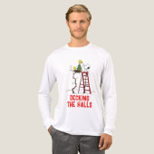 pinda's | Snoopy & Woodstock - kerstboom Tri-Blend Shirt (Voorkant)