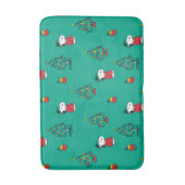 pinda's | Snoopy & Woodstock - kerstpatroon Badmat (Voorkant Verticaal)