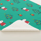 pinda's | Snoopy & Woodstock - kerstpatroon Sherpa Deken (3/4)