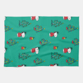 pinda's | Snoopy & Woodstock - kerstpatroon Theedoek (Horizontaal)