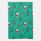 pinda's | Snoopy & Woodstock - kerstpatroon Theedoek (Verticaal)