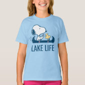 pinda's | Snoopy & Woodstock Lake Life T-shirt (Voorkant)