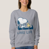pinda's | Snoopy & Woodstock Lake Life Trui (Voorkant)