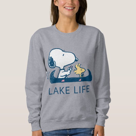 pinda's | Snoopy & Woodstock Lake Life Trui (Voorkant)