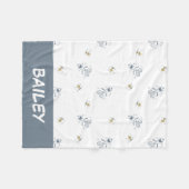 pinda's | Snoopy & Woodstock Laughing Pattern Fleece Deken (Voorkant (Horizontaal))