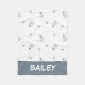 pinda's | Snoopy & Woodstock Laughing Pattern Fleece Deken (Voorkant)