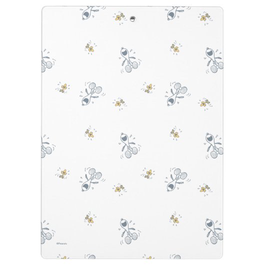 pinda's | Snoopy & Woodstock Laughing Pattern Klembord (Achterkant)