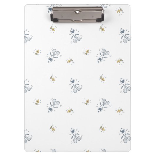 pinda's | Snoopy & Woodstock Laughing Pattern Klembord (Voorkant)