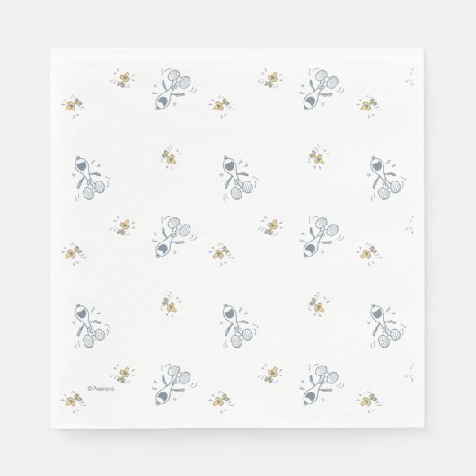 pinda's | Snoopy & Woodstock Laughing Pattern Servet (Voorkant)