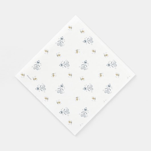 pinda's | Snoopy & Woodstock Laughing Pattern Servet (Hoek)