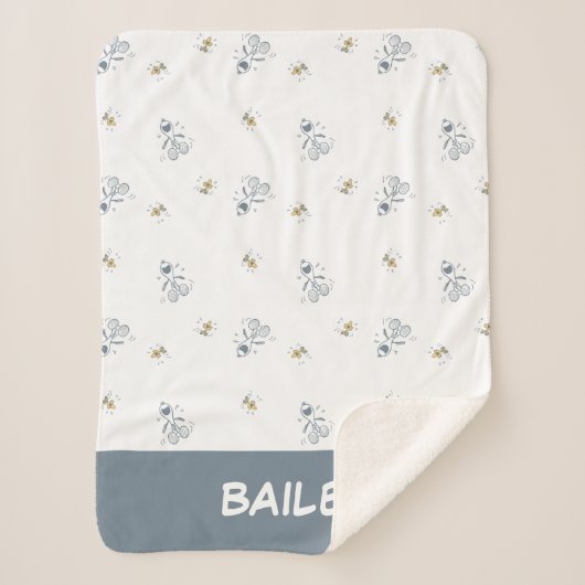 pinda's | Snoopy & Woodstock Laughing Pattern Sherpa Deken (Voorkant)