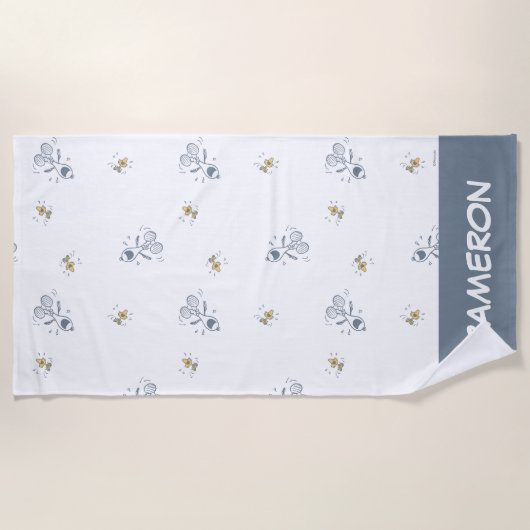 pinda's | Snoopy & Woodstock Laughing Pattern Strandlaken (Voorkant)