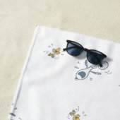 pinda's | Snoopy & Woodstock Laughing Pattern Strandlaken (In situ)