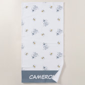 pinda's | Snoopy & Woodstock Laughing Pattern Strandlaken (Voorkant)