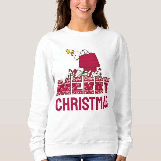 pinda's | Snoopy & Woodstock Merry Ugly Sweater (Voorkant)