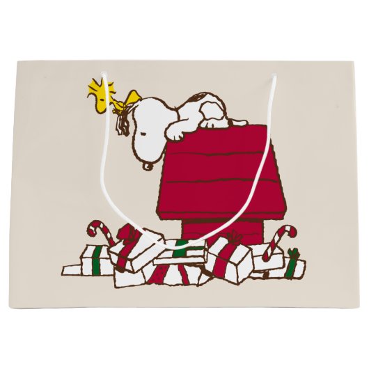pinda's | Snoopy & Woodstock Merry Ugly Sweater Groot Cadeauzakje (Voorkant)