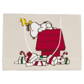 pinda's | Snoopy & Woodstock Merry Ugly Sweater Groot Cadeauzakje (Achterkant)