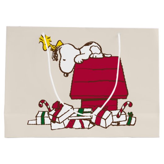 pinda's | Snoopy & Woodstock Merry Ugly Sweater Groot Cadeauzakje (Achterkant)