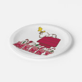 pinda's | Snoopy & Woodstock Merry Ugly Sweater Papieren Bordje (Gekanteld)