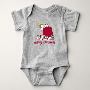 pinda's Snoopy & Woodstock Merry Ugly Sweater Romper