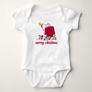 pinda's Snoopy & Woodstock Merry Ugly Sweater Romper