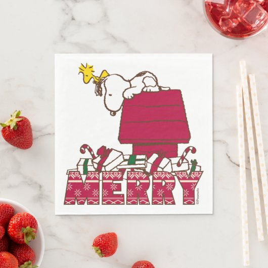 pinda's | Snoopy & Woodstock Merry Ugly Sweater Servet (Insitu)